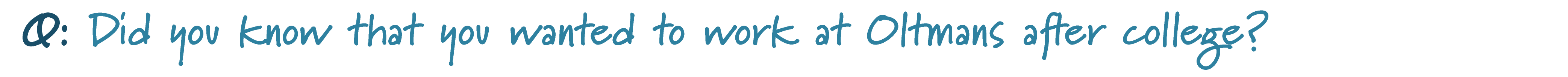 work at Oltmans