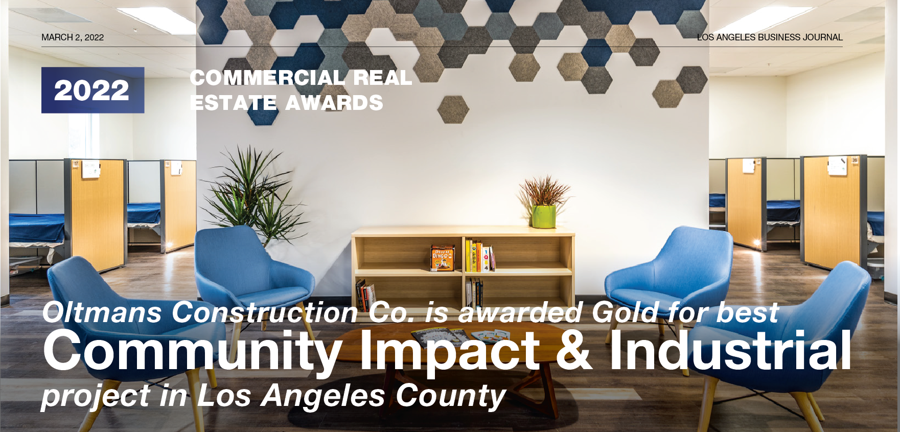 LABJ CRE 2022 – The Willows wins ‘Best Community Impact’ and The Center at Needham Ranch wins ‘Best Industrial Award’