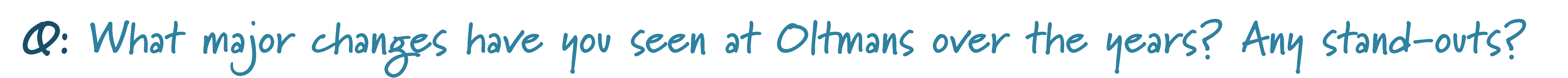 Oltmans changes