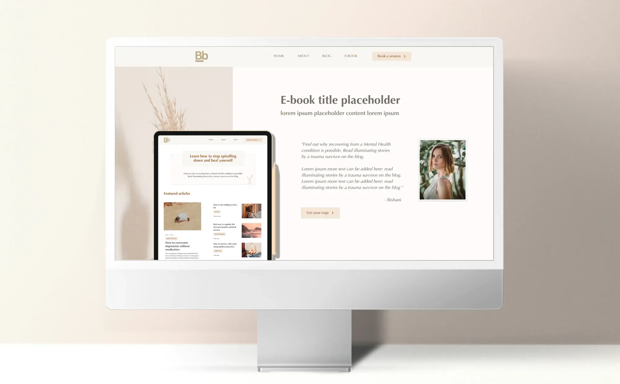 Rishani - website designed by Vlad Kutepov