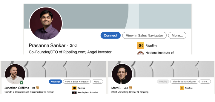  target prospects organized