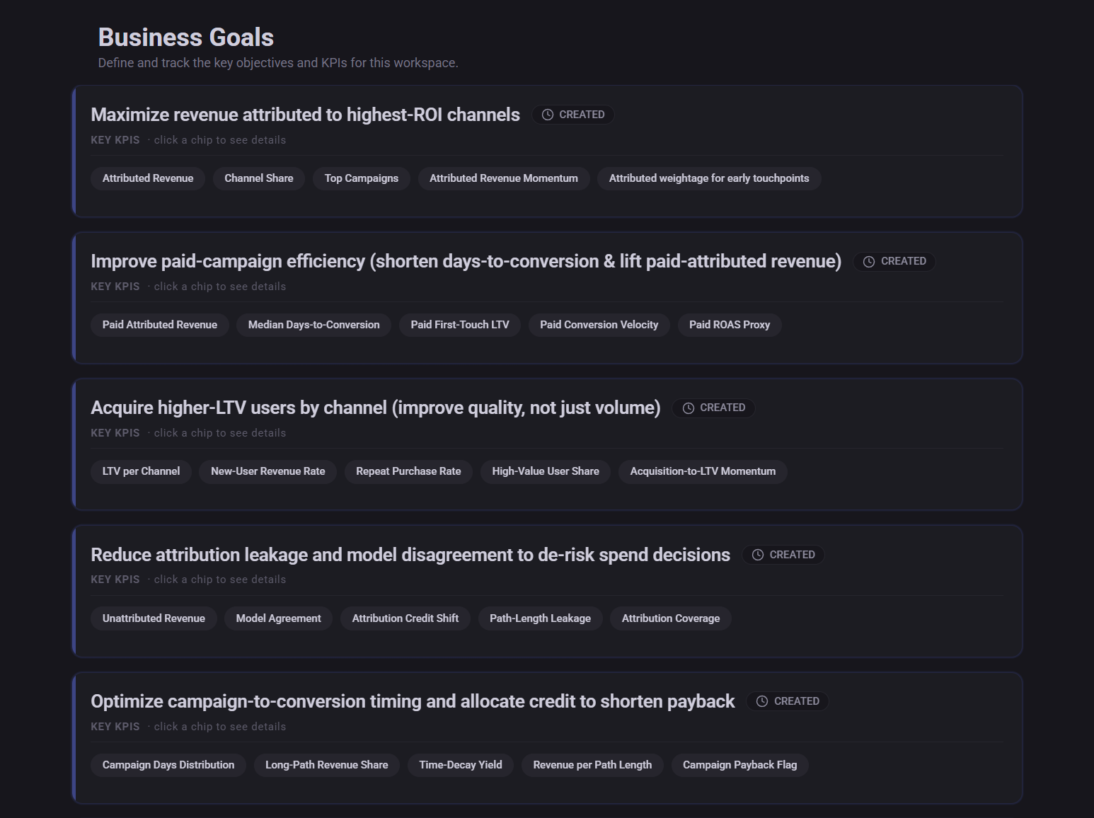 Goals AI: from goals to recommendations