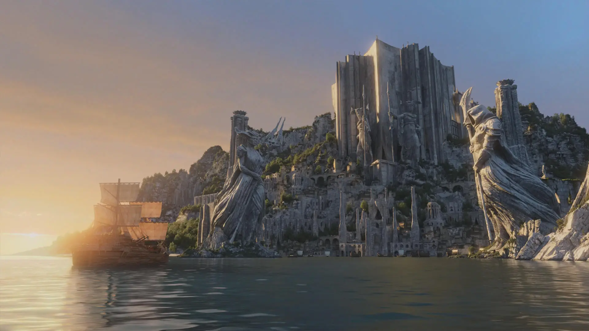 A new day dawns on the city of Temis, capital of Skovos.