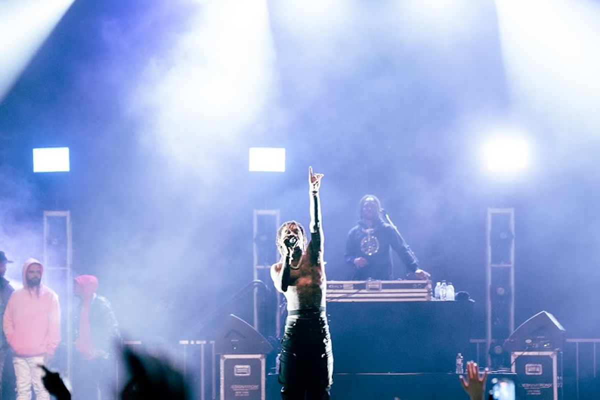 Stormin Loud performer on stage