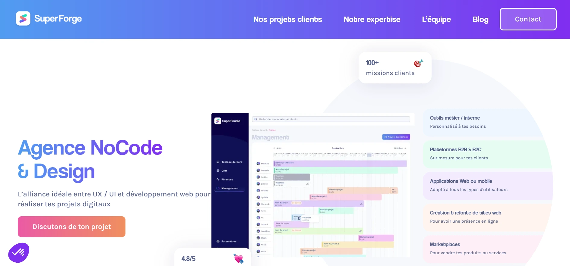Home page SuperForge