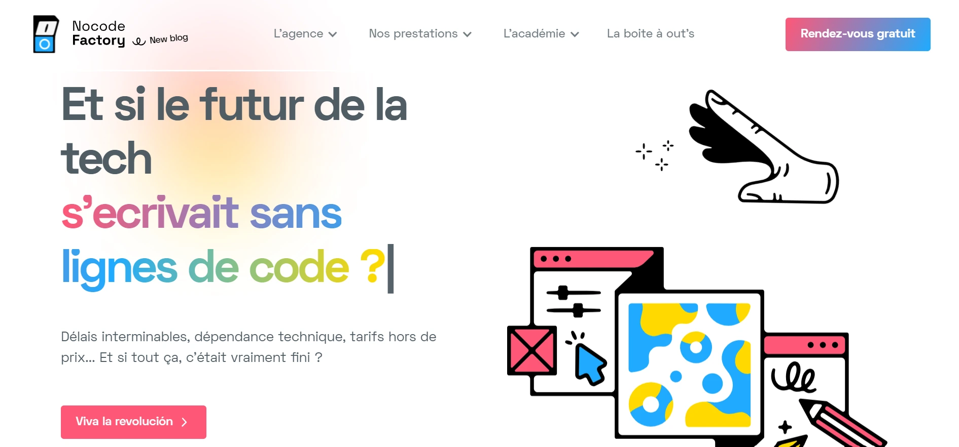 Home page NocodeFactory