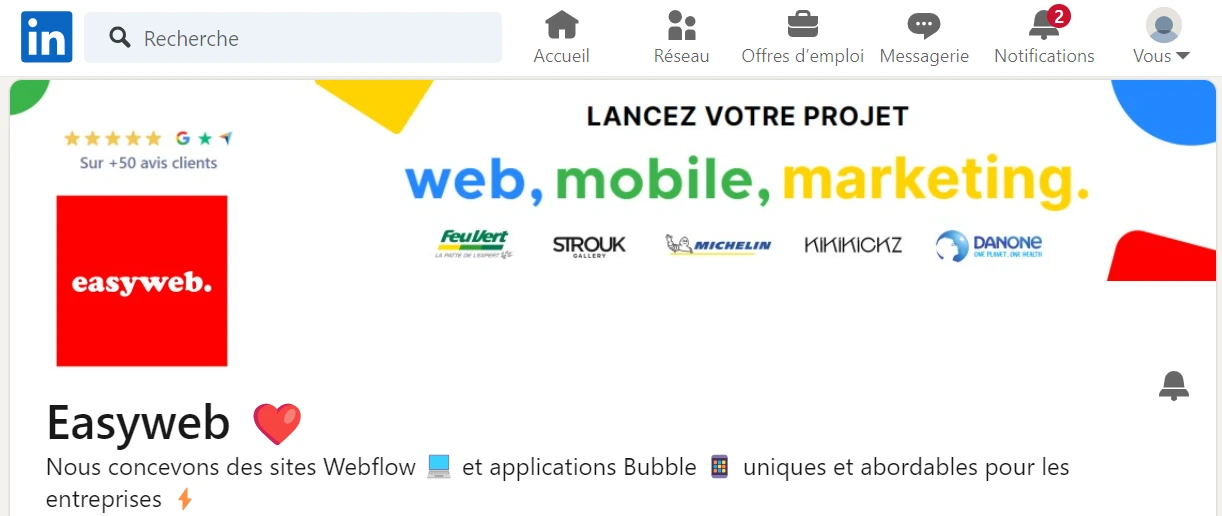 Linkedin EasyWeb Agency