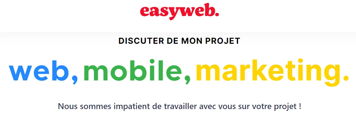 Home page EasyWeb