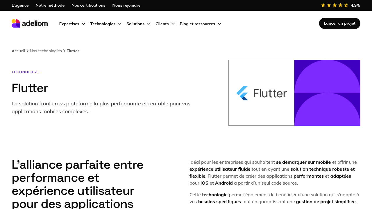Screenshot of https://adeliom.com/technologies/agence-flutter/
