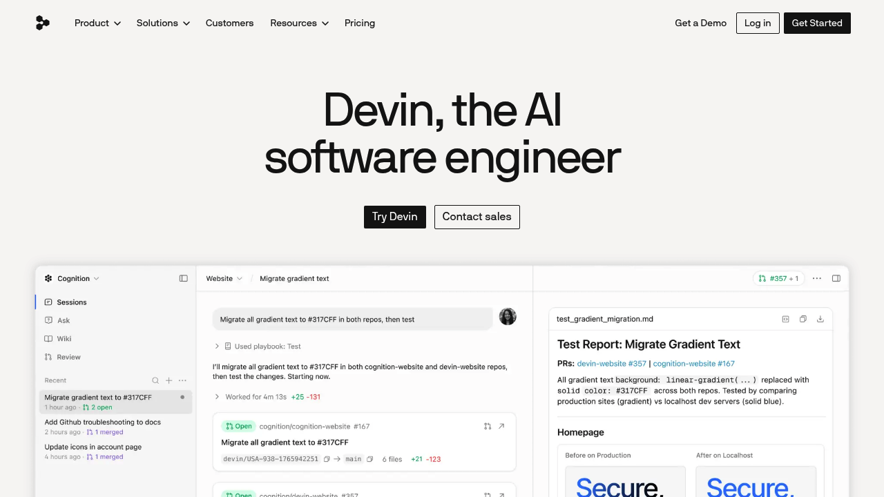 Screenshot of https://devin.ai