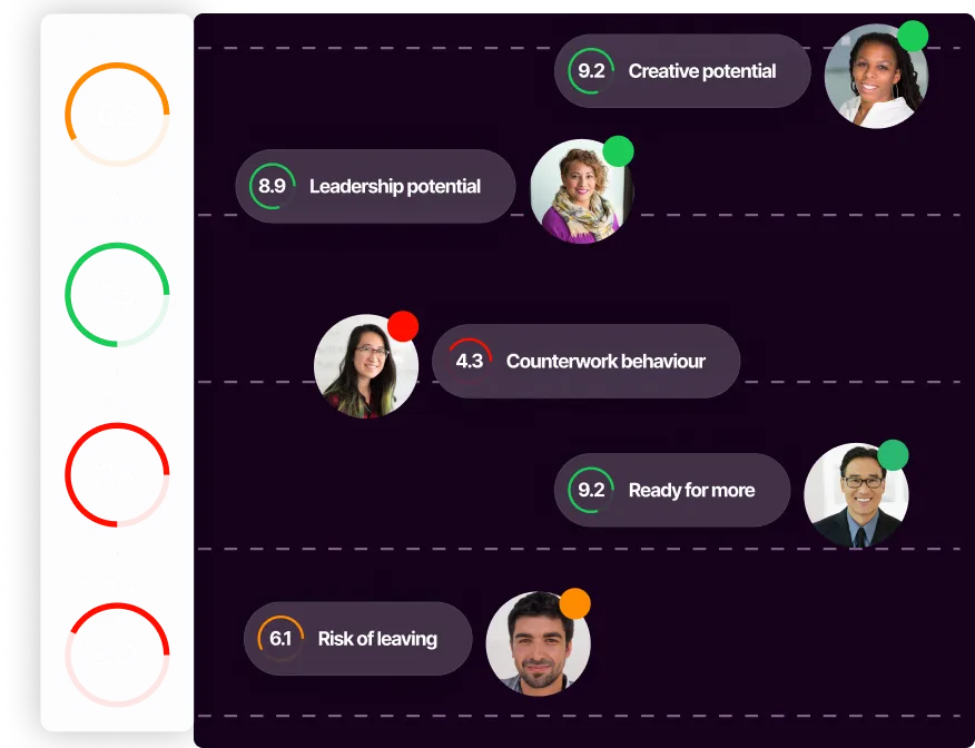 Talentlogiqs Scan, Zoom in, Fix Dashboard