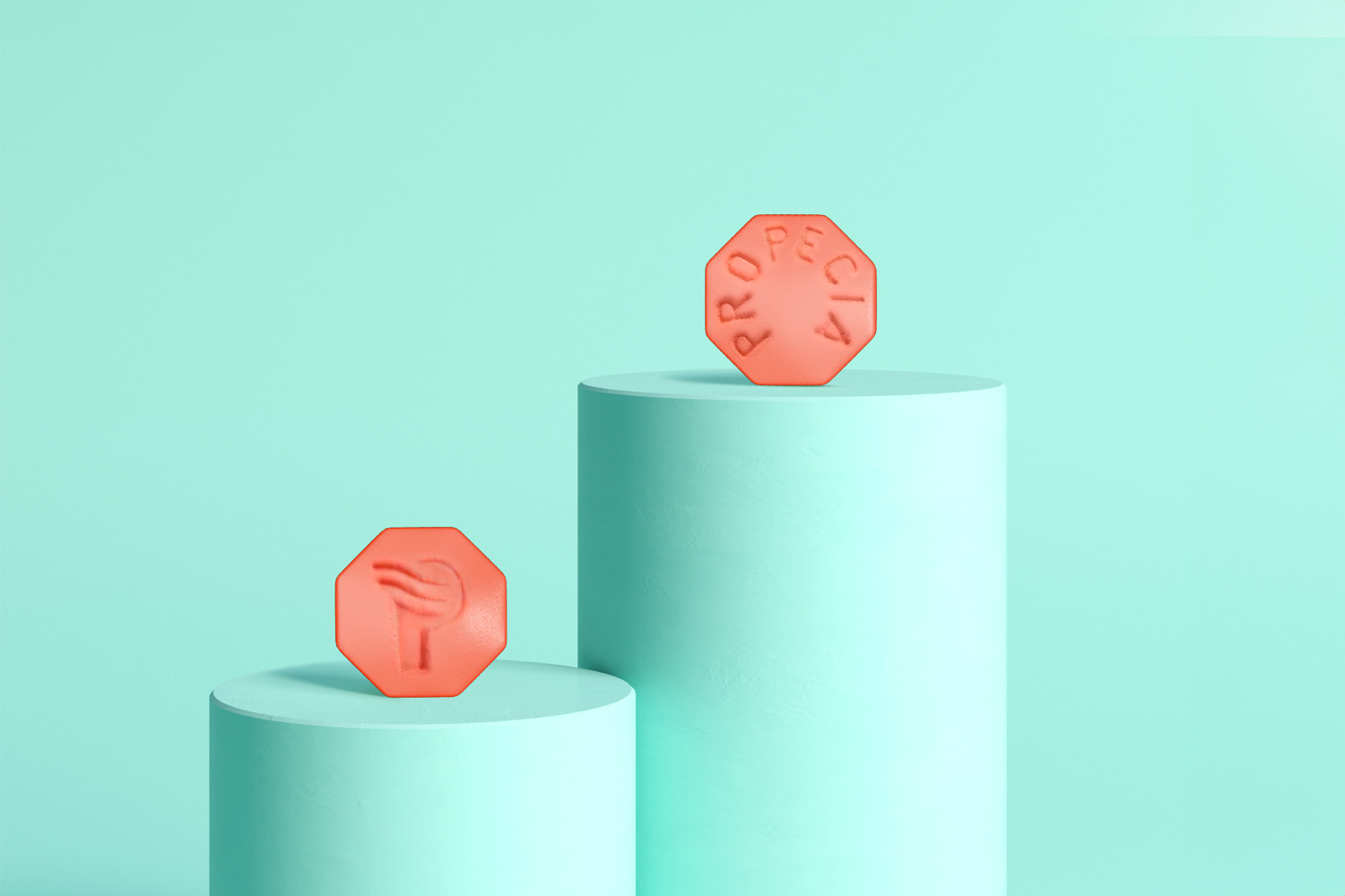 兩顆紅色的保康絲1mg藥丸