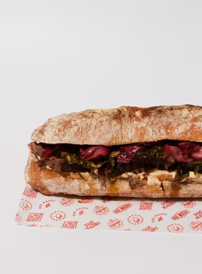 Photo of a sandwich on ciabatta