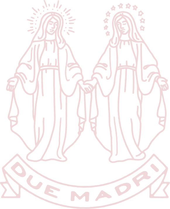 Due Madri illustrated logo of two women