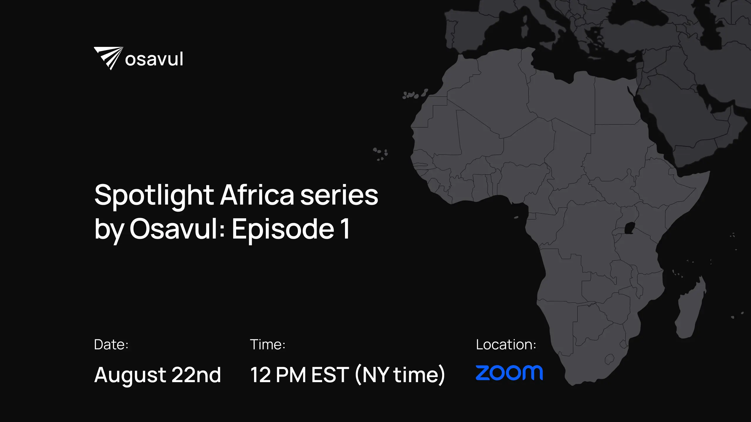 Webinar Spotlight Africa: Episode 1