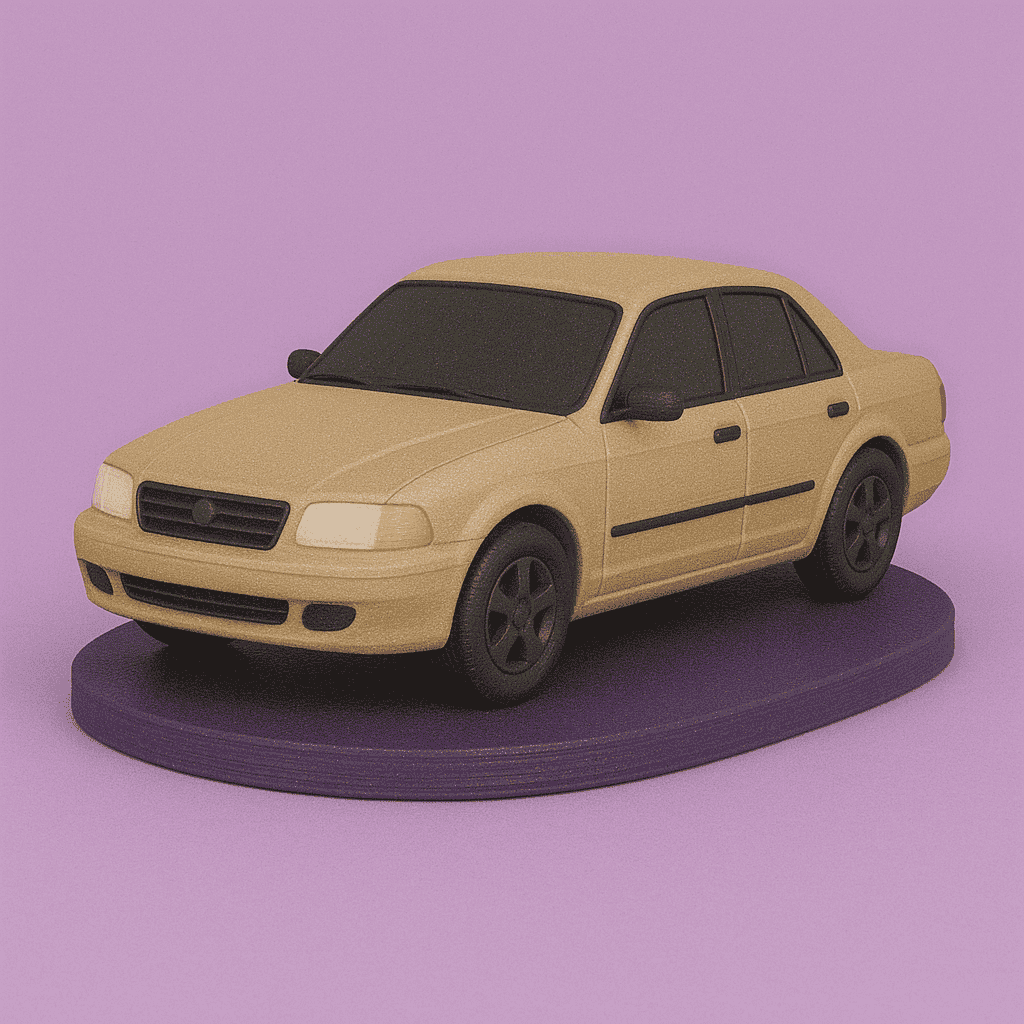 3D Printed Car Cake Topper.