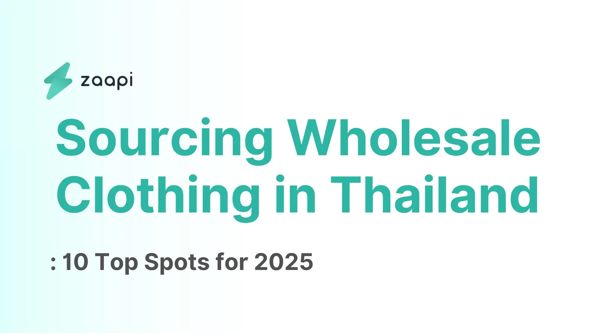 A guide to sourcing wholesale clothing in Thailand for an online business in 2025.