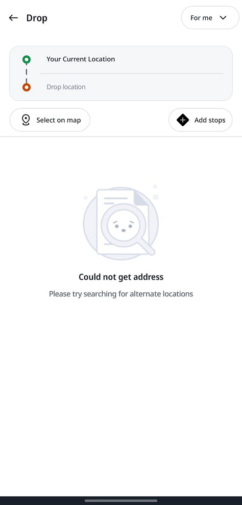 Rapido booking process