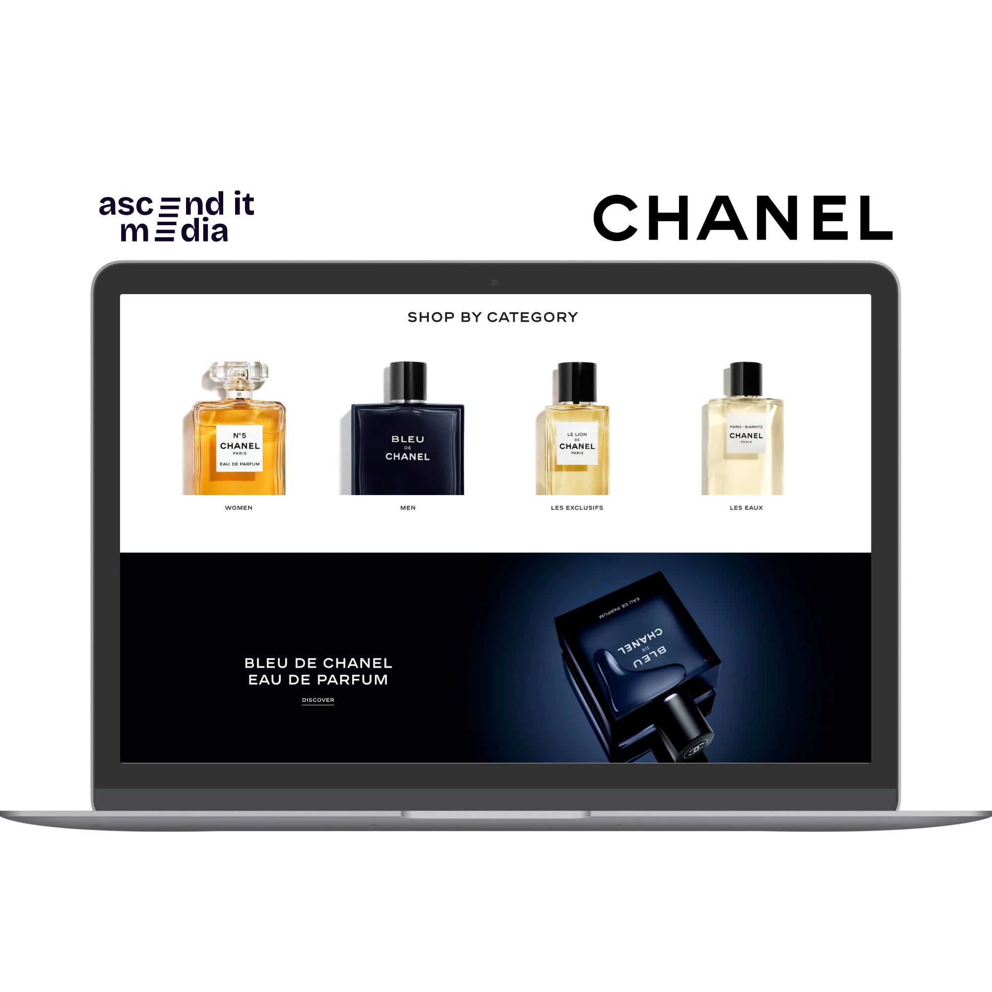 Chanel website design example