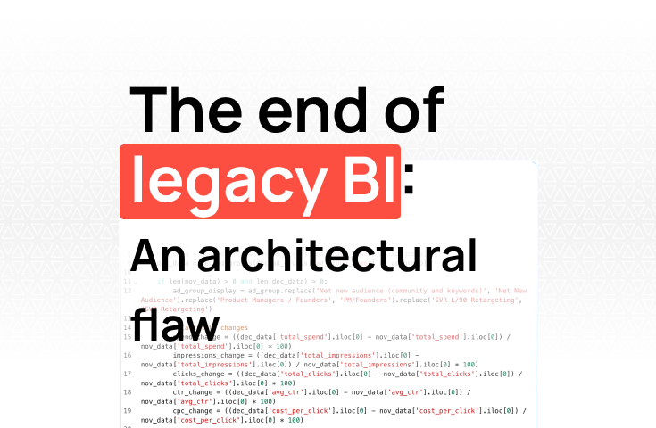 AI omnipotence and the end of traditional BI