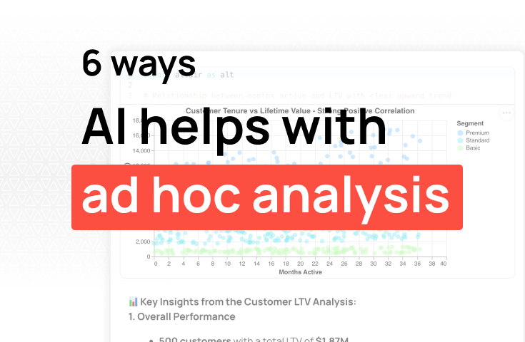 6 ways AI can help your data team with ad hoc analysis