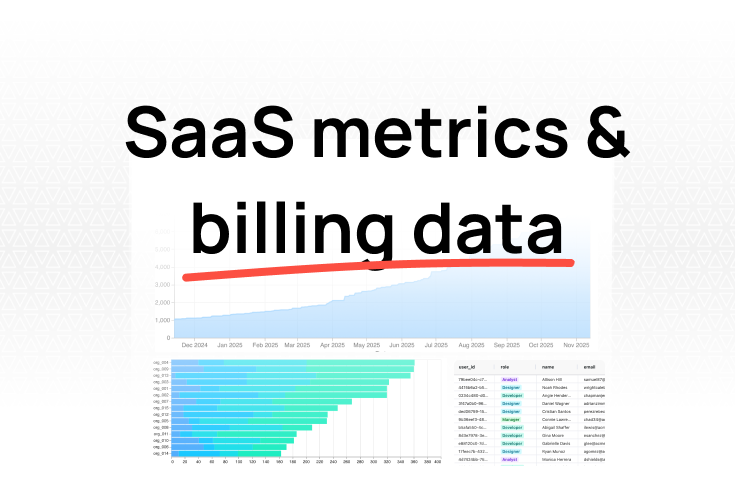 How to build a SaaS metrics dashboard from your billing data