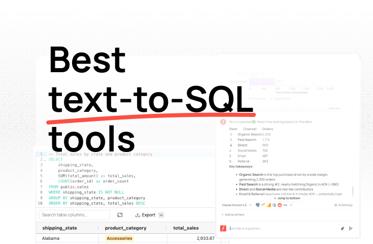 Best text-to-SQL tools: detailed evaluation and comparison