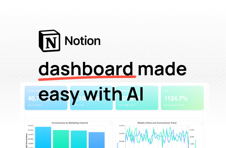 Notion dashboard: what's built in and how to go further