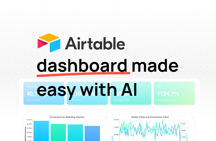 Airtable dashboard: what's built in and how to go further