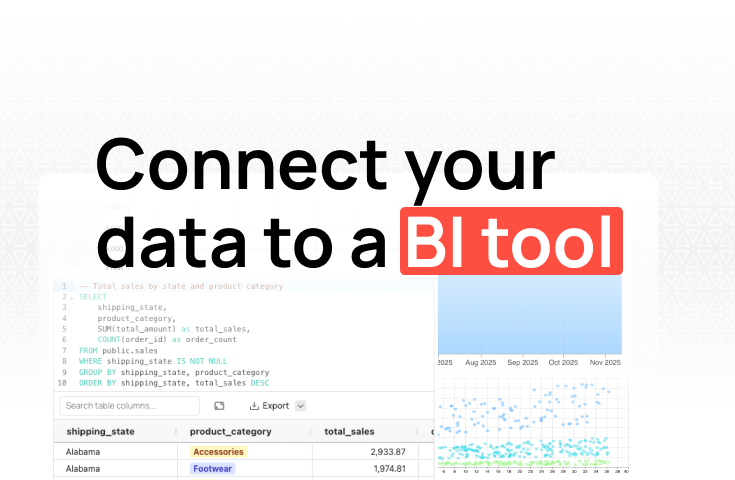 How to connect your data sources to a BI tool