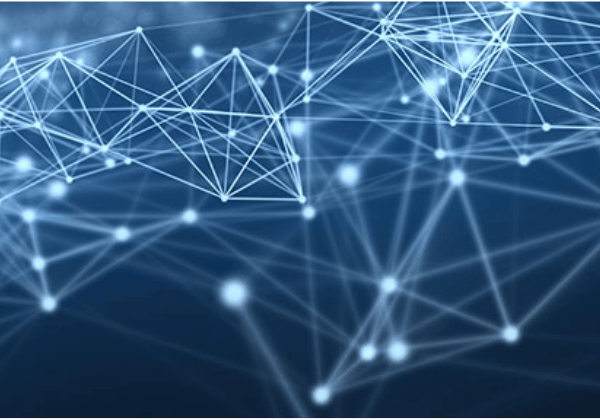 Blockchain abstract background