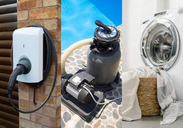 Electric vehicle charger, pool machine, washing machine