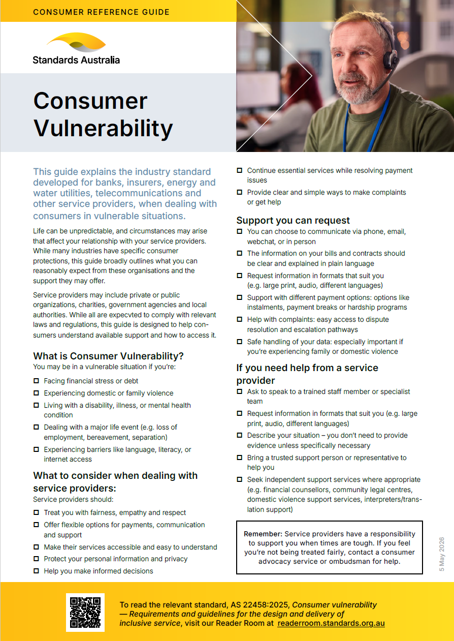 Consumer Reference Consumer Vulnerability