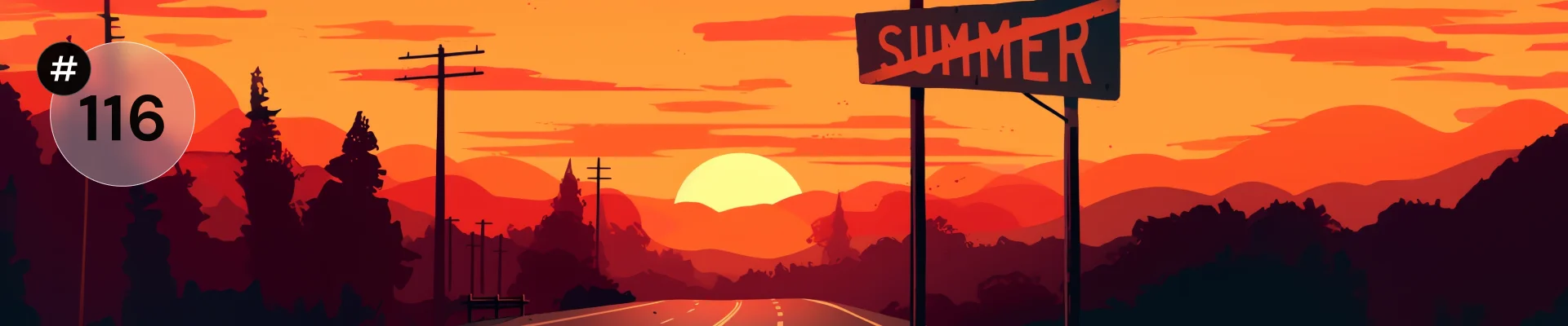 Image of a sunset and the end of summer