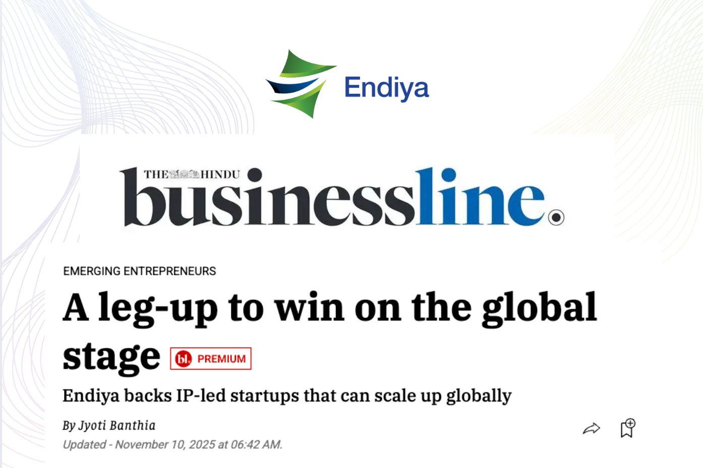 A leg-up to win on the global stage