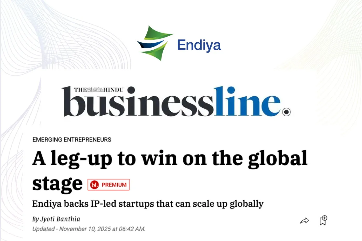 A leg-up to win on the global stage