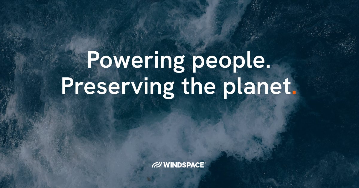 Windspace. Powering people logo