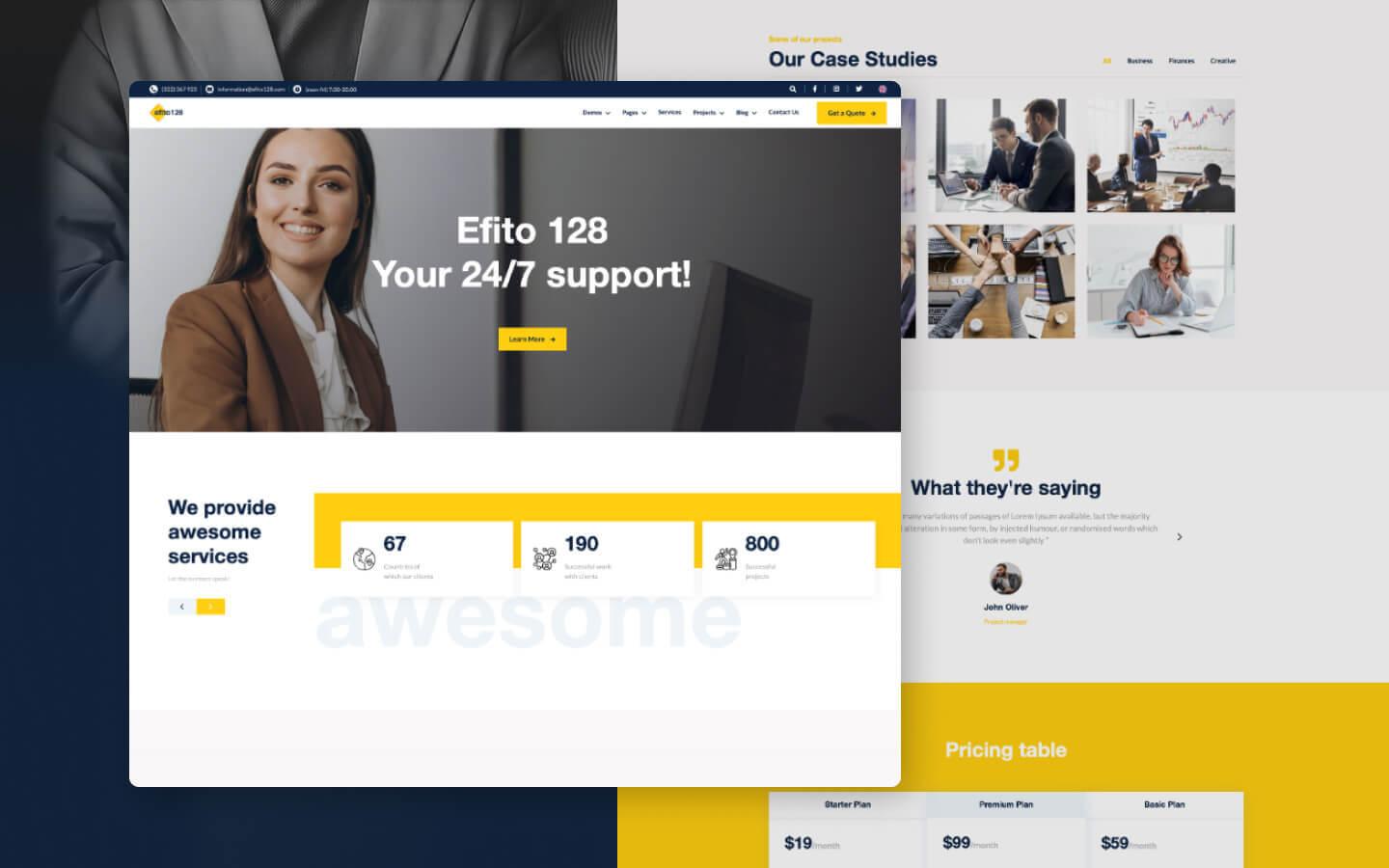 Efito 128 - Consulting Website Template