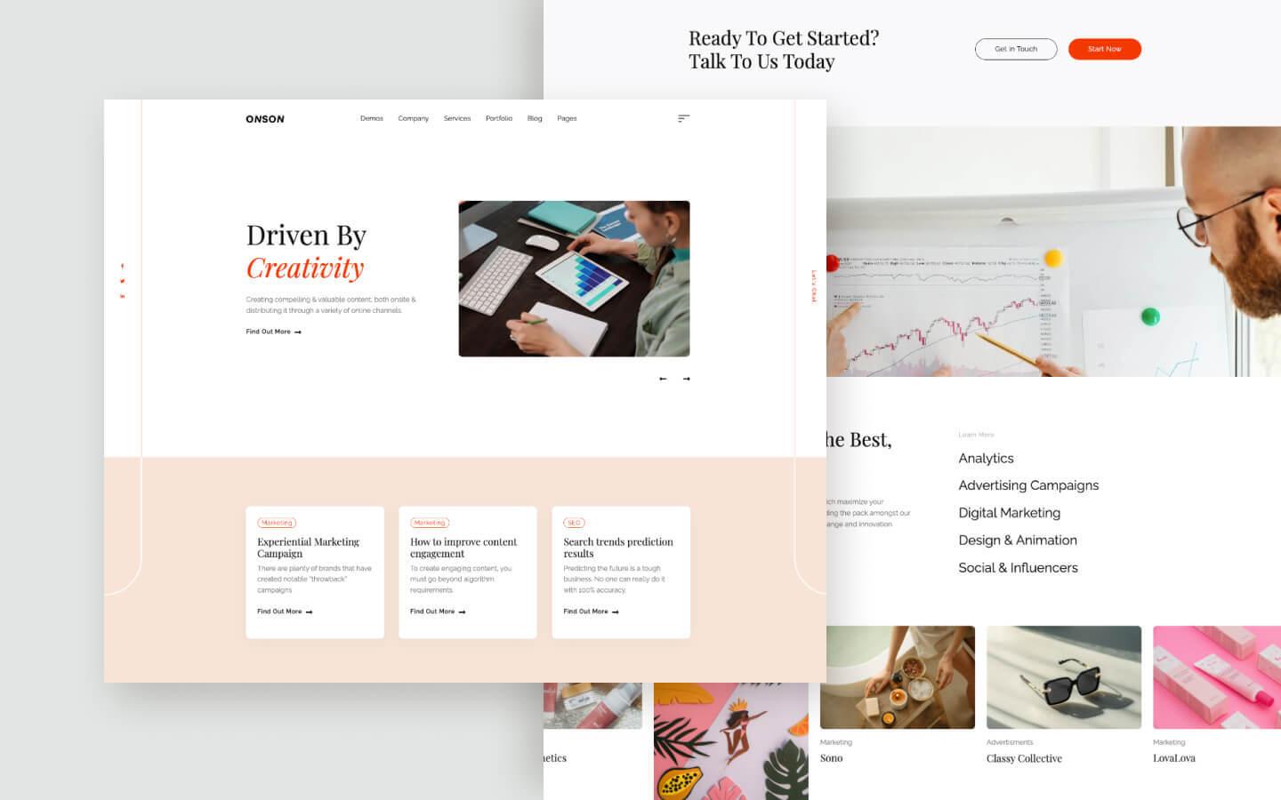 Onson 128 - Marketing Agency Website Template