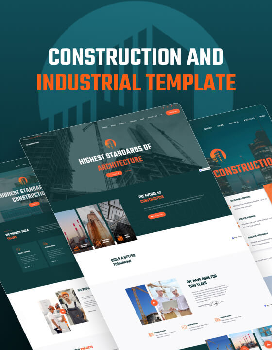Peconstructiony - Construction and Industry Website Template