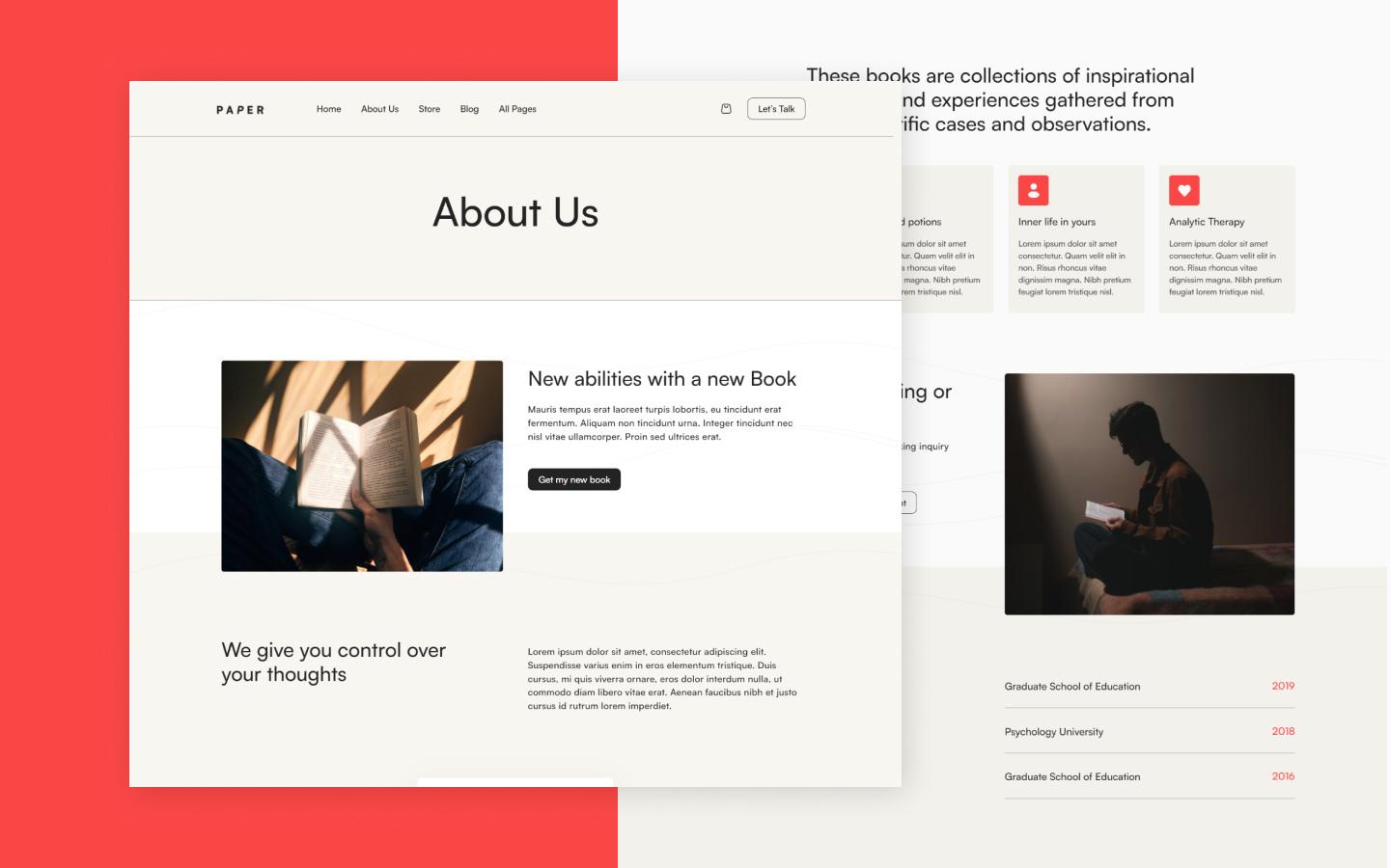 Paper 128 - Book Website Template