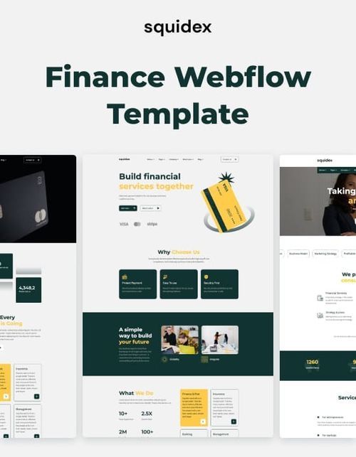 Squidex 128 - Finance Website Template