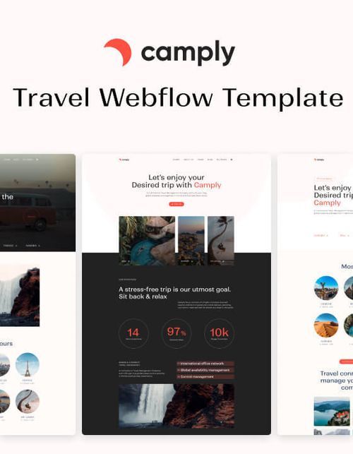 Camply 128 - Travel and Tourism Website Template