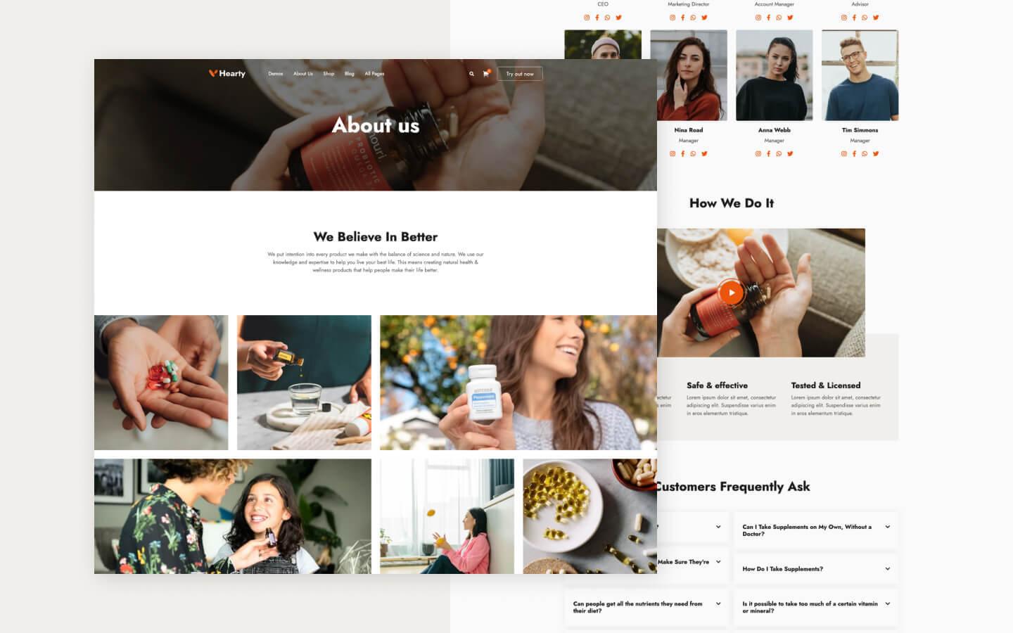 Hearty 128 - Pharmacy Website Template
