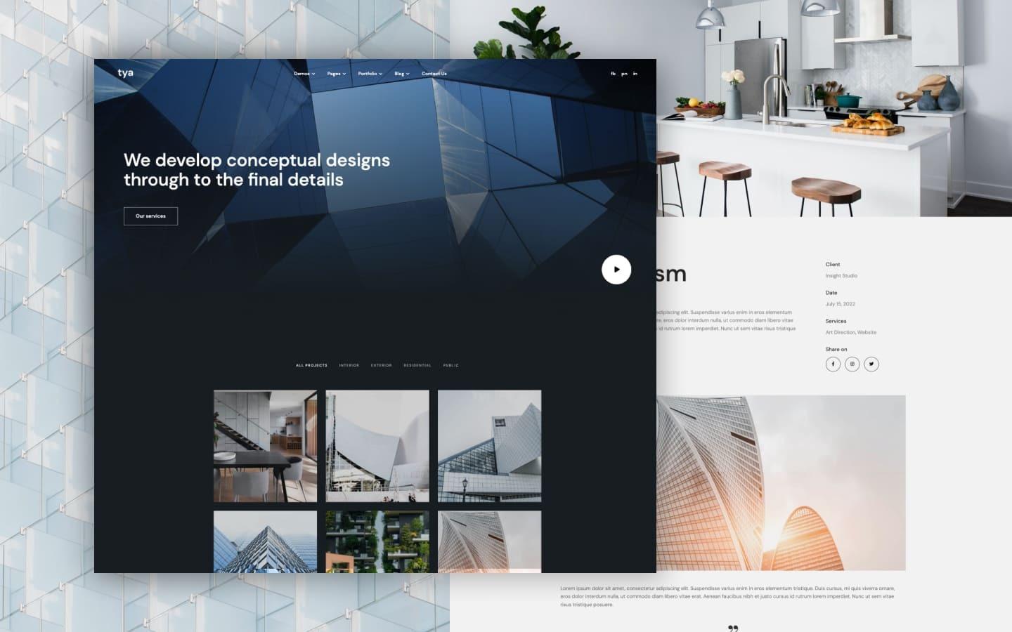 Tya 128 - Architecture Website Template