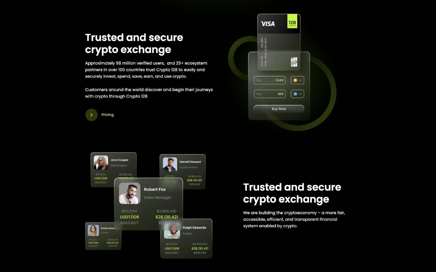 Crypto 128 - ICO and Crypto Website Template