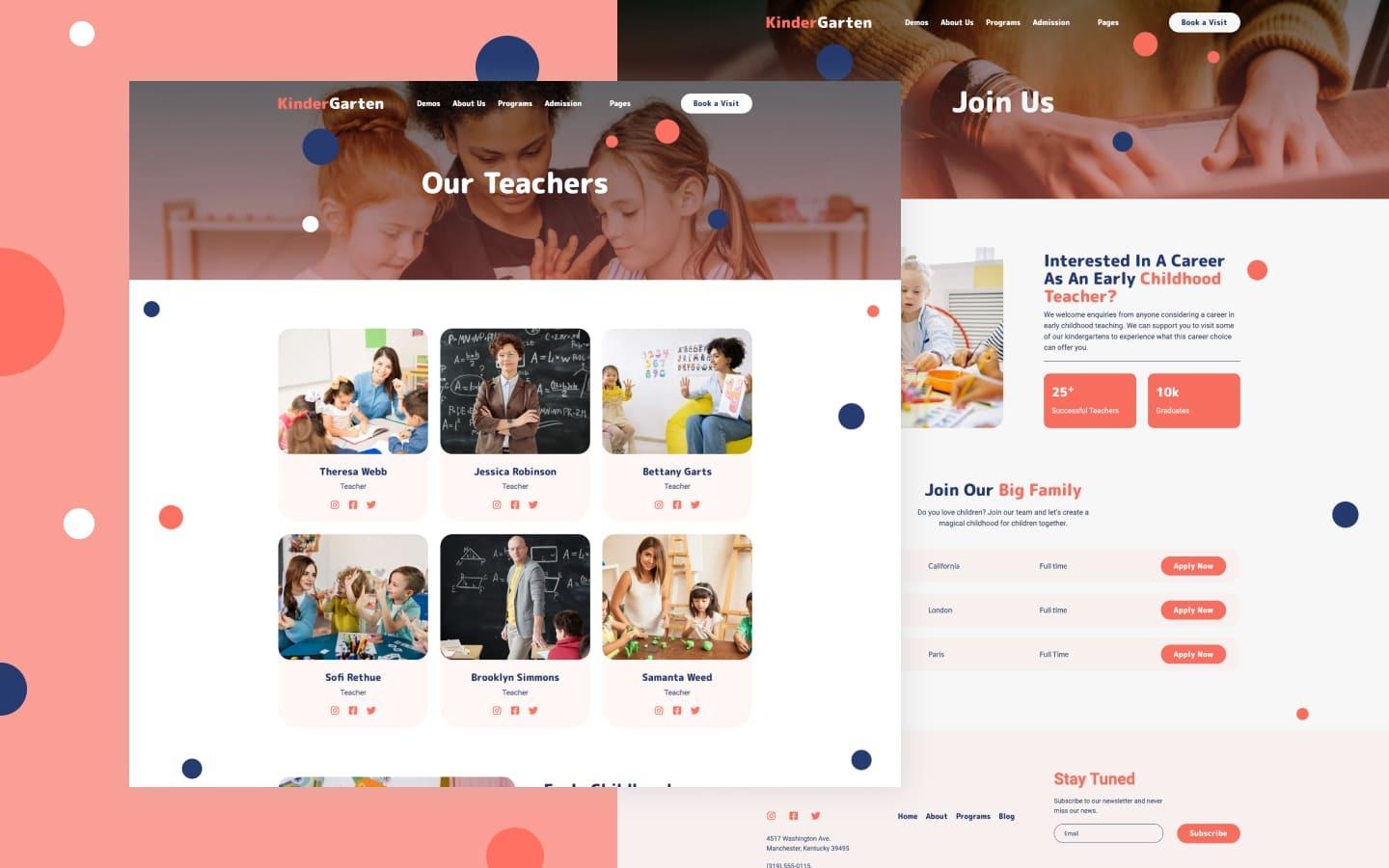 Kindergarten 128 - Kids and Kindergarten Website Template