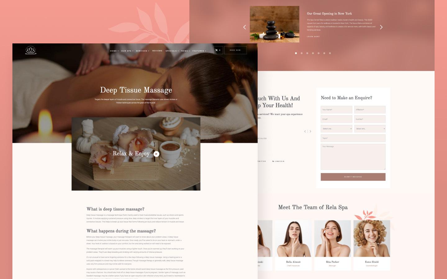 Rela 128 - Spa Website Template