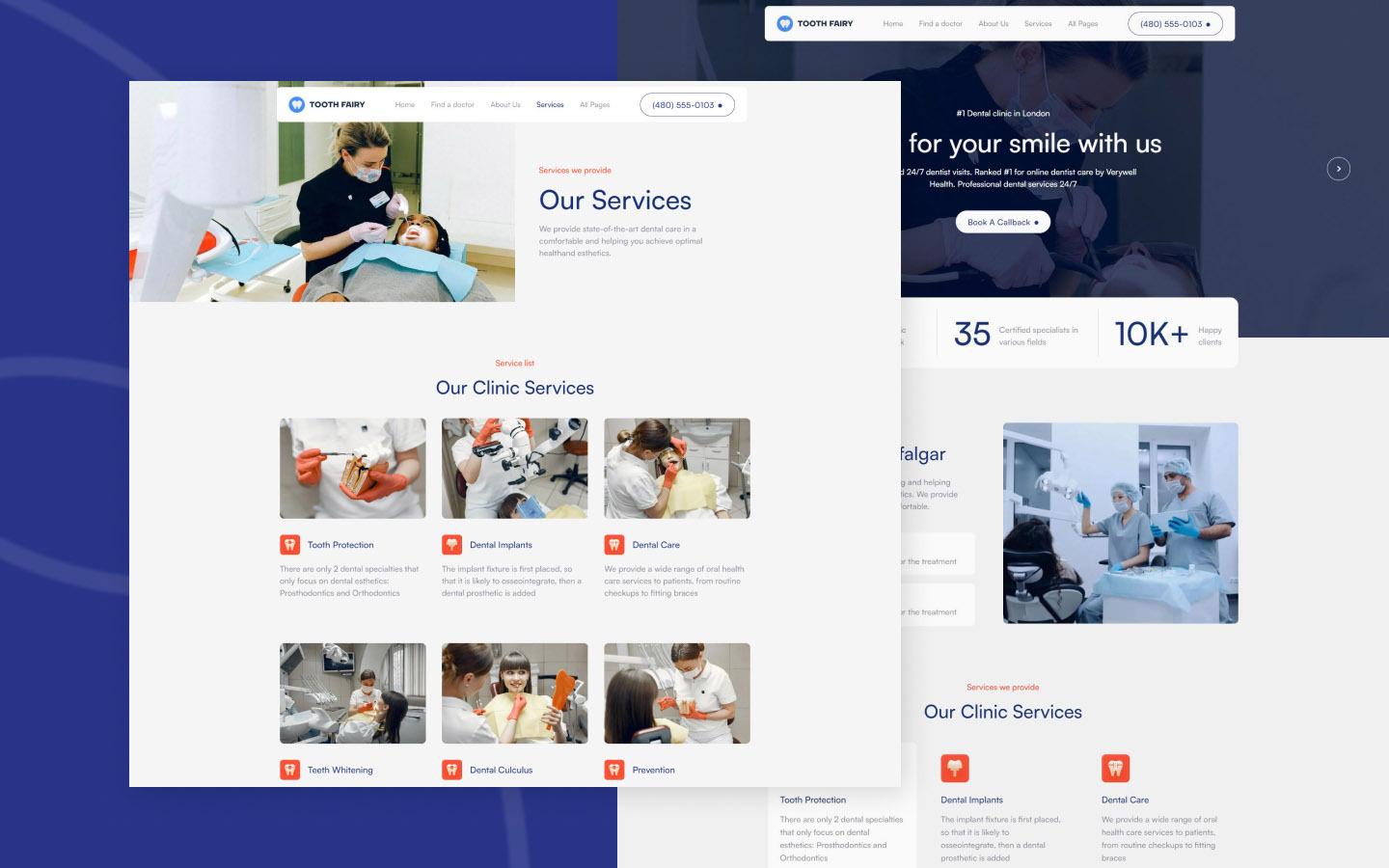 Tooth Fairy 128 - Dentist Website Template