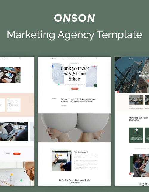 Onson 128 - Marketing Agency Website Template
